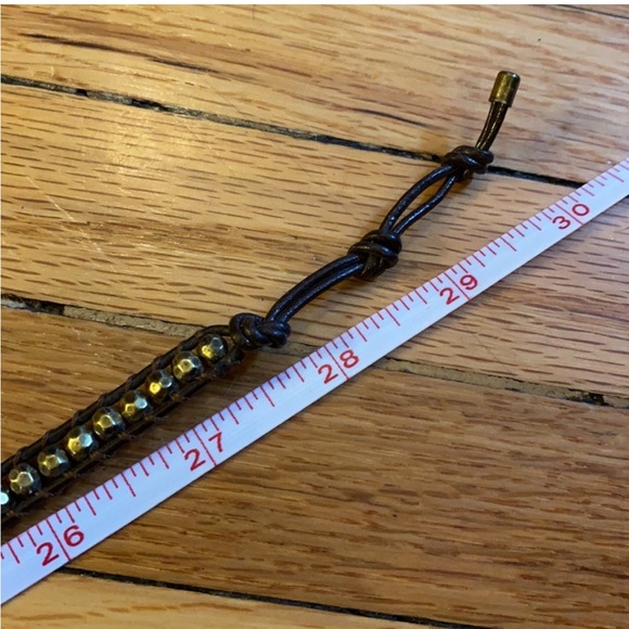 Premier Designs It’s a Wrap Brown & Gold Wrap Bracelet - Picture 3 of 6